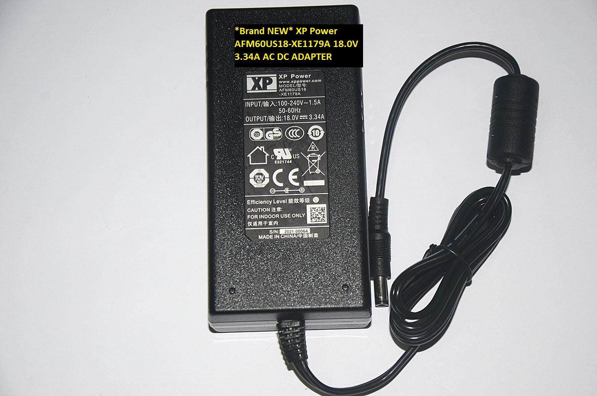 *Brand NEW* XP Power 18.0V 3.34A AC DC ADAPTER AFM60US18-XE1179A
